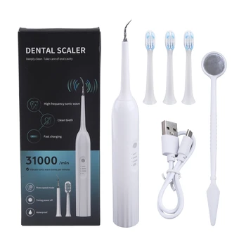1 пакет, електрическо устройство за премахване на зъбен камък, устройство за почистване на зъби, препарат за почистване на зъби, избелване на зъби, премахване на зъбен камък, скалер, грижа за зъбите