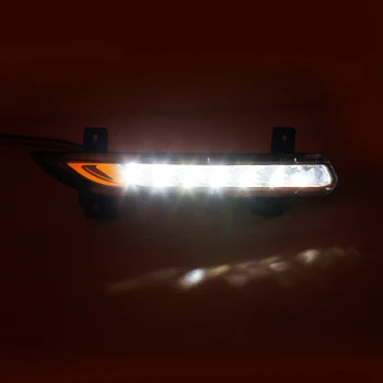 1 чифт автомобилни led фарове за мъгла, фаровете, DRL за Renault Fluence 2014 + автоматично фенер светлини, броня за дневни светлини