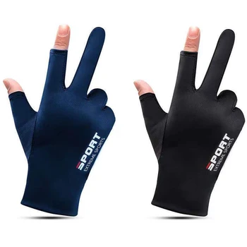 1 чифт анти-UV мъжки женски ръкавици за риболов, слънцезащитен крем, мини пролетта дишащи колоездене, спортни ръкавици за риболов