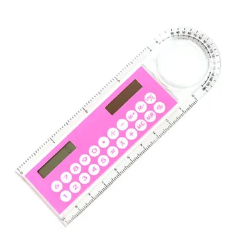 10-см мини-ультратонкая владетел, слънчев калкулатор, лупа, мултифункционален калкулатор, канцеларски материали