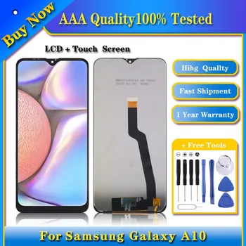 100% Тествани LCD екран incell за Galaxy A10 (черен) с цифров преобразувател в пълно сглобяване