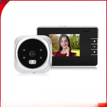 2,8-инчов дисплей видео звънец умен котешко око врати огледало домашен противоугонный мониторинг на е-камера-комплект
