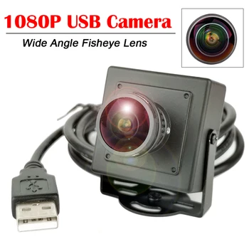 2-Мегапикселова USB Уеб камера 1080P HD Mini CMOS OV2710 UVC OTG 170 градуса Широкоъгълен обектив 