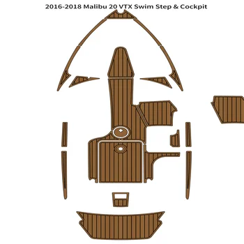 2016-2018 Плавательная платформа Malibu 20 VTX Площадка за пилотската кабина Лодка EVA Пяна Tick Настилка на Палубата