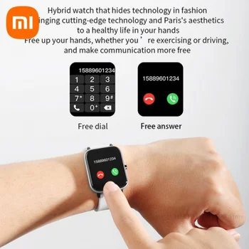 2022 Новите Смарт Часовници Дамски Пълен Сензорен Гривна Фитнес Тракер За Измерване на Кръвно Налягане За смартфон Xiaomi PK GTS 2 Smartwatch Мъжки + Кутия