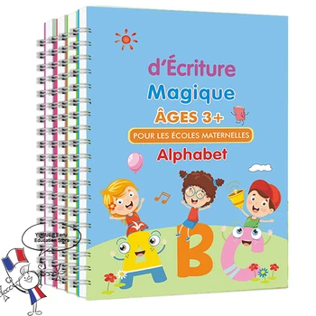 2023 Нова Тетрадка За практикуване на Френската Магия Безплатни Детски Книги, които изучават Цифри френски букви За ученици в малките класове