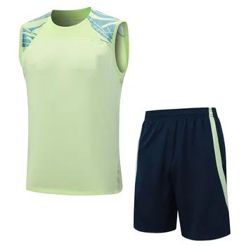 2023, нови мъжки футболни спортни комплекти с къс ръкав, спортни блузи, тениски за възрастни, комплекти за бягане