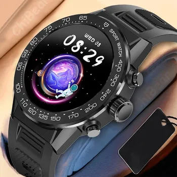 2023 Новите смарт часовници мъжки AMOLED 360 * 360 HD екран, Bluetooth предизвикателство смарт часовници дамски фитнес тракер Голяма батерия водоустойчив часовник