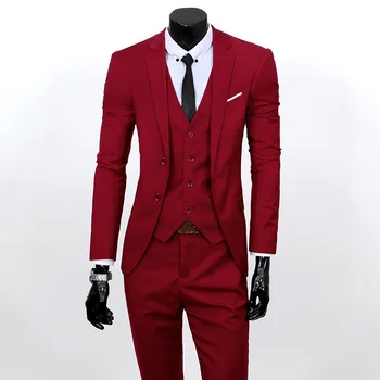 2023 Пролетно-зимния нов мъжки сватбен костюм на младоженеца, кума, дрехи, мъжки костюми, официални комплект от три елемента, мъжки костюм