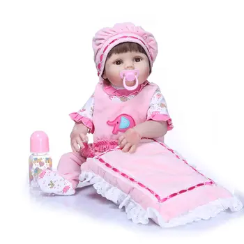22-инчовата силиконова кукла Bebe Reborn за момичета, играчки за игри, реалистични играчките за малките деца