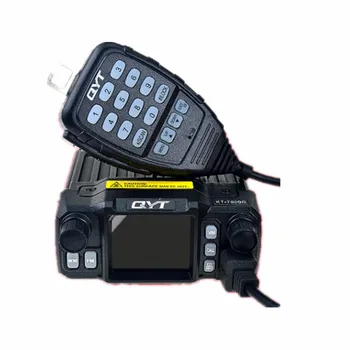 25 Вата QYT KT-7900D автомобилното радио трехдиапазонное мобилно радио, инсталиран върху превозното средство, голям цветен екран, безжичен микрофон, радиостанцията за радиостанции