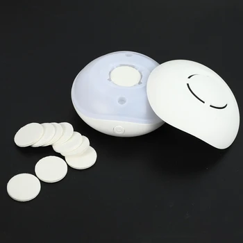 2X Безводен ароматни мини-дифузор с етерично масло, преносим инхалатор, дифузор ароматерапевтического масло за домашния режим на хранене, бял