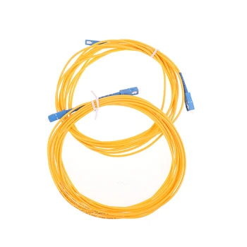 3-метров симплексный оптичен кабел SC-SC/UPC, однорежимный пластир кабел с косичкой FTTH, оптични конектори