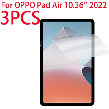 3 опаковки PET мека филм Протектор на екрана, за да OPPO Pad Air 10.36 инча 2022 Защитно фолио за OPPO Pad Air 10.36