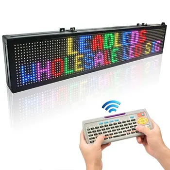 30 x 6-инчов безжична дистанционна клавиатура с резолюция 16 * 96 пиксела, цветен led табела RGB с подвижен информация, вътрешен led екран P7