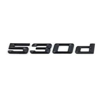 3D Залепваща стикер с надпис на багажника на колата 330d 335d 530d лъскава черна емблема на колата Лого