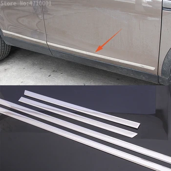 4 бр., декоративни ленти за страничната външна врата на купето на автомобила от неръждаема стомана, тампон за Land Rover Discovery Sport 2015-2018