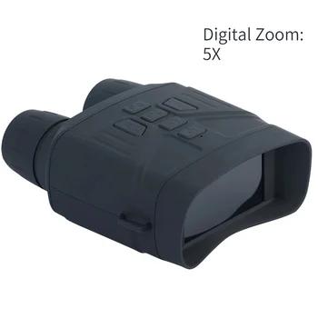 4K 3-инчов Инфрачервен Дигитален Бинокъл за Нощно виждане за разузнаване с 5-кратно увеличение, Очила ден и за нощно виждане, Телескоп за Лов