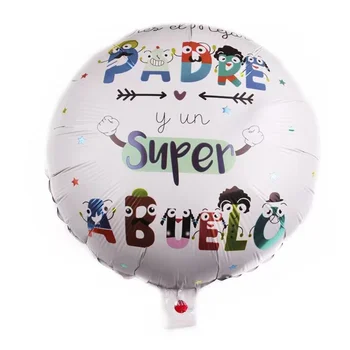 50шт 18-инчовите балони от фолио за татко за украса честит рожден Ден, Ден на бащата, Супер татко, вечерни аксесоари, Глобуси, Балоес за мама