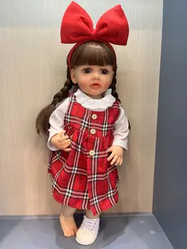 55 см, vinyl кукла-реборн, Бети, водоустойчив кукла за най-малките момичета, реалистична 3D картина, видими вени, кукла-реборн Bebe