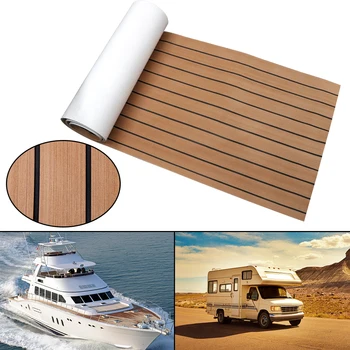 60x240 см Голям килим от изкуствена тик EVA пяна подложка за лодочной палуби, подови настилки за яхти, стикер за каравана, декоративна накладки, автомобилни аксесоари