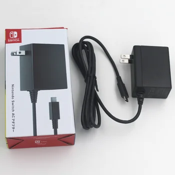 6шт Оригинален Адаптер За конзолата NS Nintendo Switch Адаптер за Захранване на Зарядно Устройство Стенен Адаптер захранващ кабел за зареждане