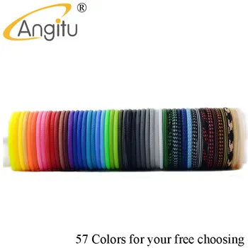 Angitu 57 цвята 4 mm Кръгла Плътна Ракита Обвивка за ДОМАШНИ любимци-кабел с възможност за разширение-10 м