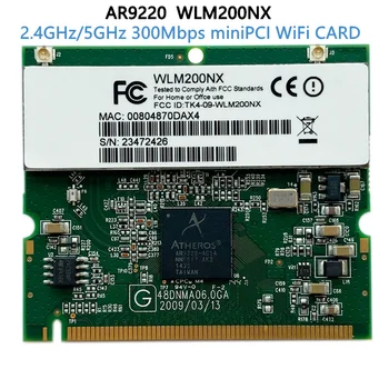 Atheros AR9220 WLM200NX 802.11 a/b/ g/n Двухдиапазонная 2,4 Ghz И 5 Ghz И 300 Mbps WiFi Безжична карта на pci wifi miniPCI ar9220
