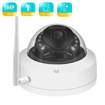 BESDER 5MP Метална Антивандальная IP Камера за помещения Full HD 2MP WiFi Подкрепа за Електронна Поща Снимка Куполна Камера 128 Г SD-карта на Приложение iCSee