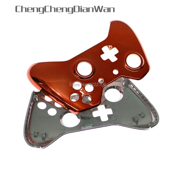 ChengChengDianWan хромиран корпус на безжичния контролер, горна капачка за контролера на xbox one, предната лицева панел 10 бр.