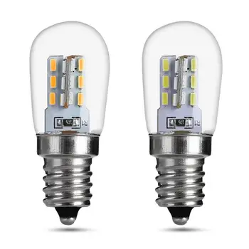 E12 LED high bright led крушка стъклена лампа лампа Чист топло бяла лампа за шевна машина, Хладилник 220V 2 W