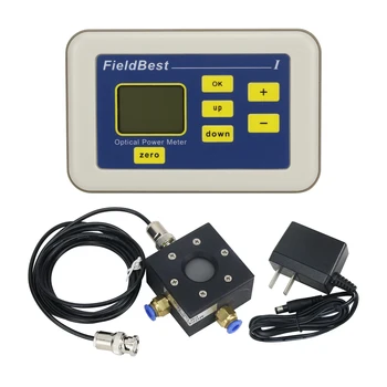 FieldBest PM150-1000 измерване на оптична мощност 10 Mw-150 W Внесени лазерен измерител на мощност, сензор за съгласуваността