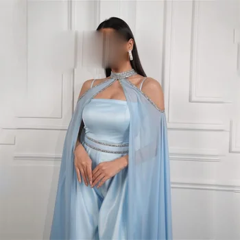 GORGA Мода без презрамки на спагети презрамки и без ръкави с кристали и пайети вечерна рокля с дължина до щиколоток елегантна рокля за абитуриентски бал е Новост 2023 година