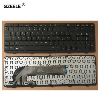 GZEELE нова испанска клавиатура за лаптоп HP PROBOOK 450 G0 GO 450 G1 455 G1 470 G1 SP клавиатура с рамка в черен цвят