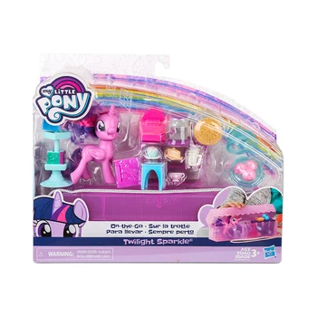 Hasbro My Little Pony Рарити Твайлайт Спаркл Скъпа Чанта-Переноска Подарък За Момиче Принцеса Игри Къща Играчка