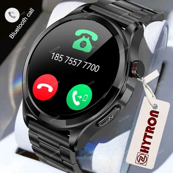 HYTRON Ново предизвикателство Bluetooth Нивото на захар в кръвта Здрава температурата на тялото, умни часовници мъжки 360 * 360 HD екран Упражнения сърдечен ритъм умен часовник
