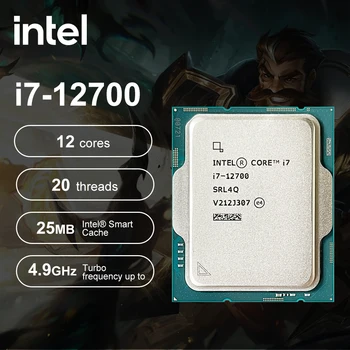 Intel Нов Core i7-12700 i7 12700 2,1 Ghz И 12-Ядрен 12-стрийминг на 12-ти процесор DDR4 Процесор на 10 НМ L3 = 25 М 66 W игра процесор в LGA 1700