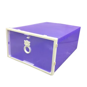 Jul2751 Разтегателна вратата Пластмасов удебелена прозрачна кутия за обувки Разход на кутия за съхранение на аксесоари