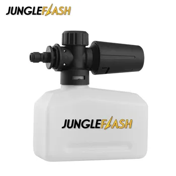 JUNGLEFLASH 400 мл пенопластовая дюза за сапун с високо налягане, пенообразователь, литиева батерия, пералня, лейка за пяна, перална машина, превозно средство