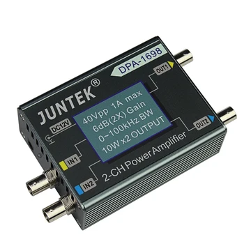 JUNTEK DPA-1698 Двоен Функционален Генератор на сигнали DDS Висока Мощност 40, Усилвател на мощност Усилвател на постоянен ток, Генератори на сигнали