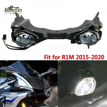 KOLMIO-МДЛ Подходящ За YAMAHA R1M R1 2015-2020 Мотоциклетни Фарове На Светлината на Лампата Налобный Фенер В Събирането на 2016/2017/2019