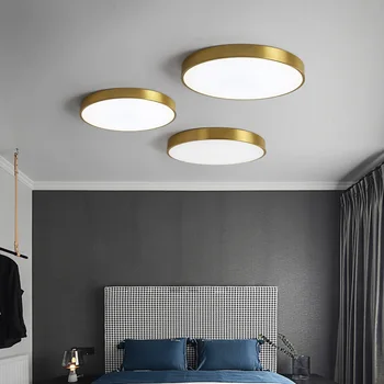 Led тавана лампа Nordic Macaron, изчистен многоцветен ултра тънък кръг, лампа за дневна, спалня, кабинет, коридор, балконного лампа