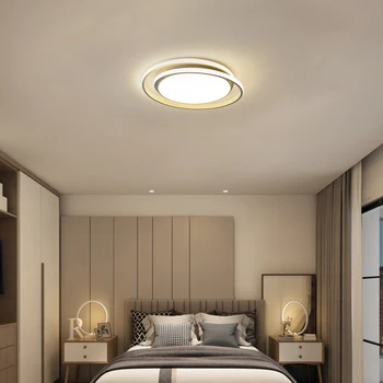Led тавана лампа за спални, трапезария, кабинет, кръгла кухня, модерно покривно домашно осветление, лампа с дистанционно управление, лампа