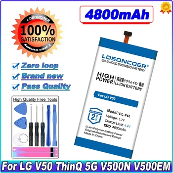 LOSONCOER 4800 mah BL-T42 Батерия За LG V50 ThinQ 5G LM-V500 V500N V500EM v500xm в наличност