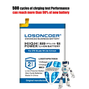 LOSONCOER 5100 mah li3925t44p6h765638 Батерия за ZTE BLade V8 Lite 5,0 инча