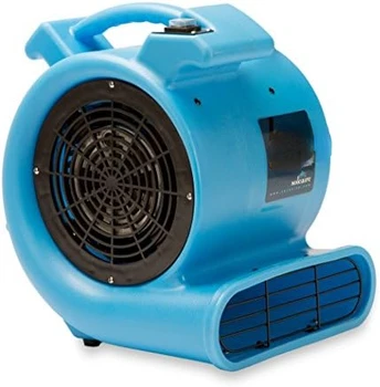 Max Буря 1/2 HP Траен лек въздушен канал за сушене на килими, външен вентилатор за професионален чисти, синьо, 1 опаковка