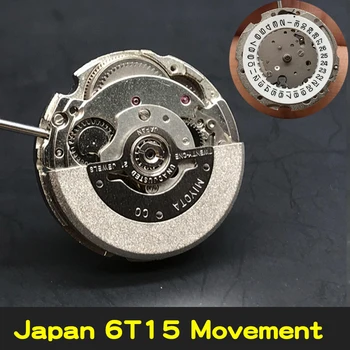 Miyota 6T15 Автоматичен механичен механизъм за жени часа с Малък Размер самостоятелно ликвидация и Датировочным Колелото Japan Citizen 21 Jewels Movt