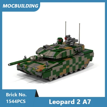 MOC градивните елементи на Leopard 2 A7 Модел на Танк САМ Събрани Тухли Развиване на Креативните Коледни Детски Играчки, Подаръци за деца 1544 бр.