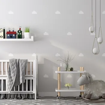 Nordic Ins Небето-Облак Тапети за Детска Спалня в Розово-Сини Мультяшные Тапети на Руло, за Стени, за Момчета и Момичета Papel Pintado