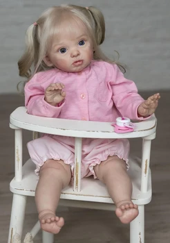 NPK 60 см, огромна детска са подбрани възстановената миличка, реалистична мека на допир 3D-кожа, видимите вени, художествена кукла